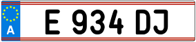 Trailer License Plate